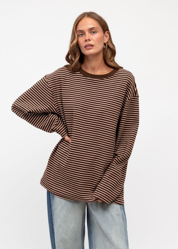 Maddie Long Sleeve Knit Tee