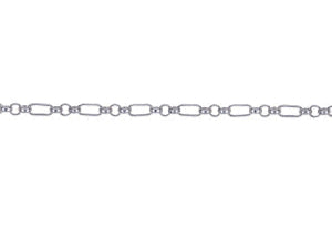 S/S Figaro Belcher Anklet With Heart