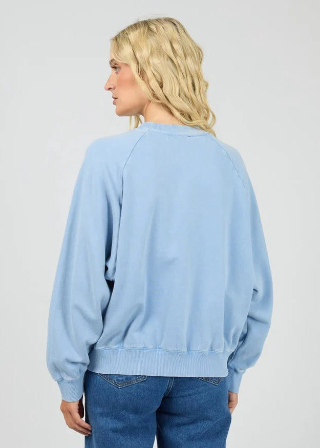 Flynn Washed Box Raglan Crew