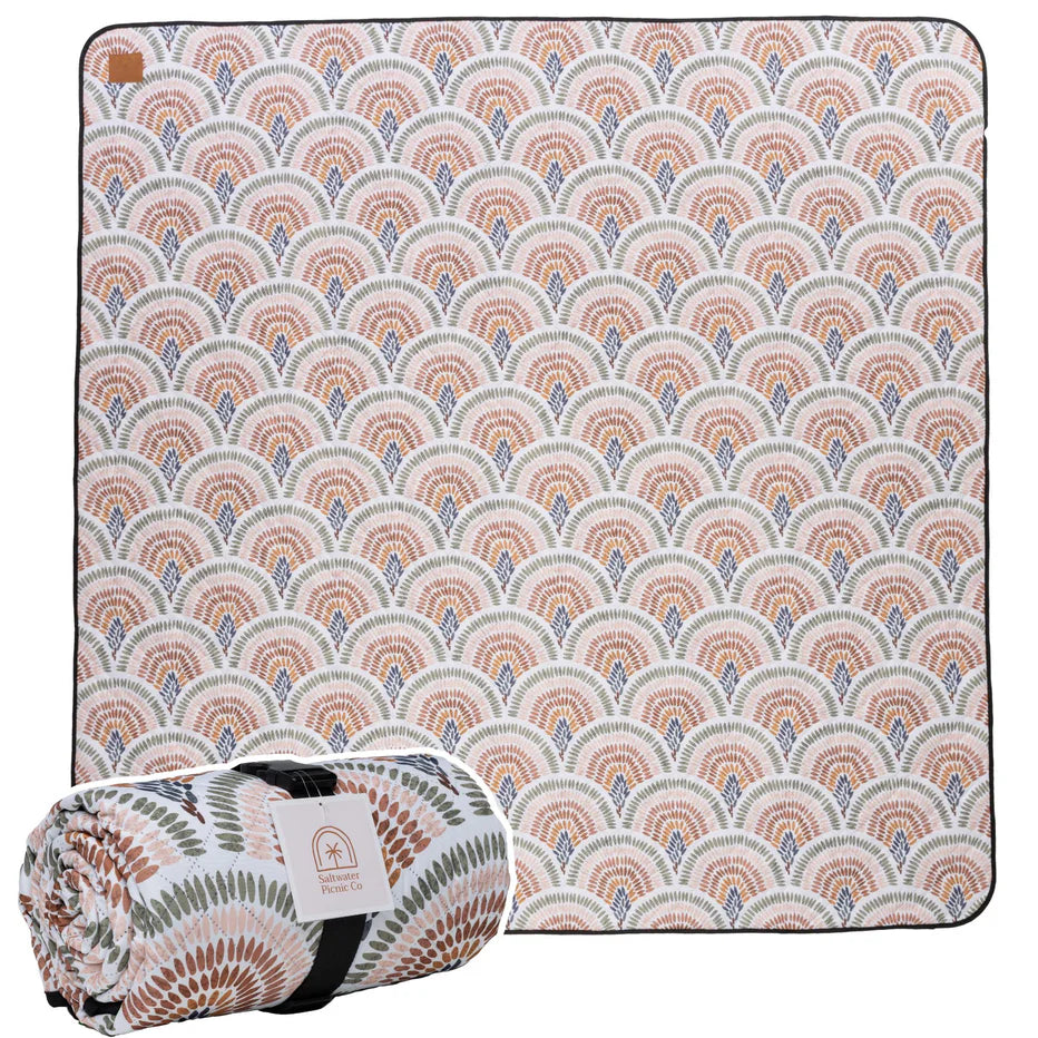 Saltwalter Picnic Co Peacock Picnic Rug