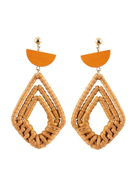 KiKi Boho Rattan Earrings