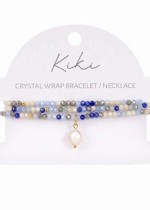 KiKi Azure Drift Crystal Wrap Jewellery
