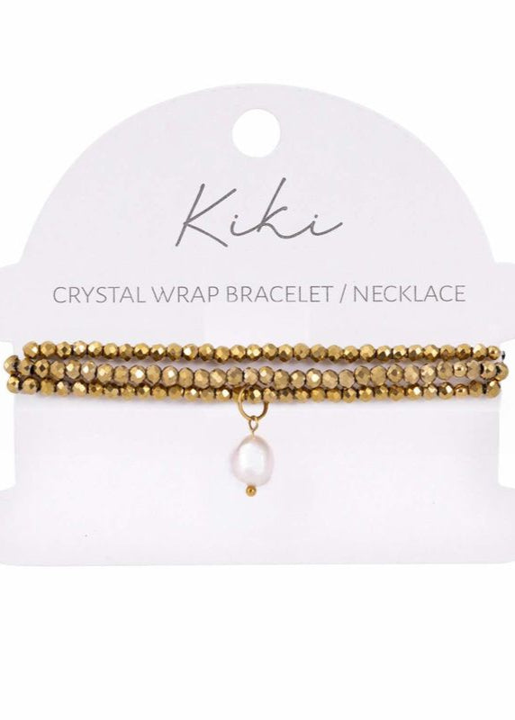 KiKi Golden Mirage Crystal Wrap Jewellery