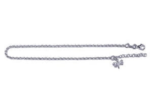 S/S Belcher Anklet With Butterfly
