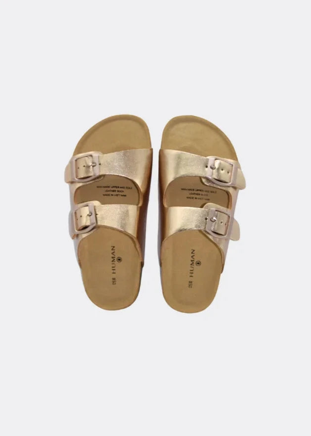 Human MOLLY Slides - Washed Gold (Kids)