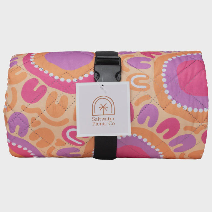 Saltwater Summer Rock Pools Picnic Rug