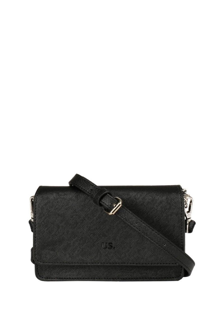 MILAN Flapover Crossbody Black