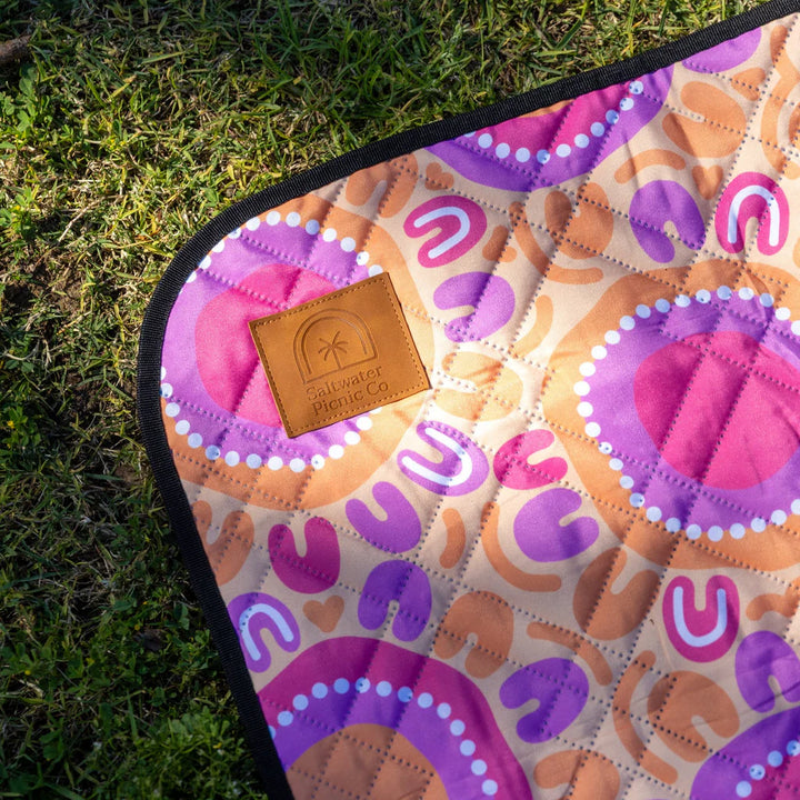 Saltwater Summer Rock Pools Picnic Rug