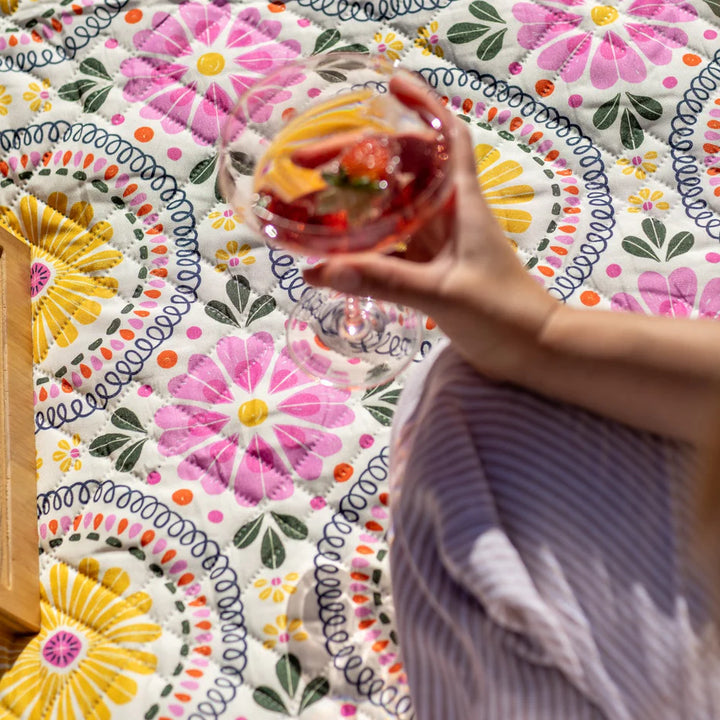 Saltwater Lemoncello Blush Picnic Rug