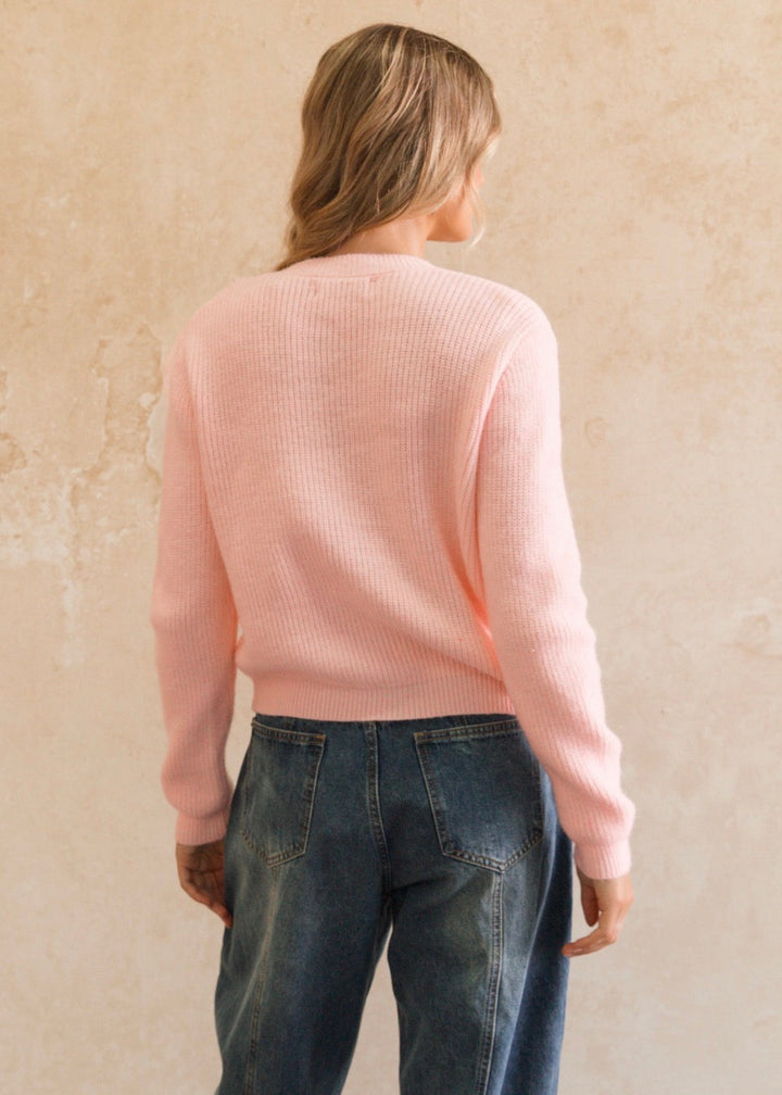 Bow Ditta Cardigan Pink