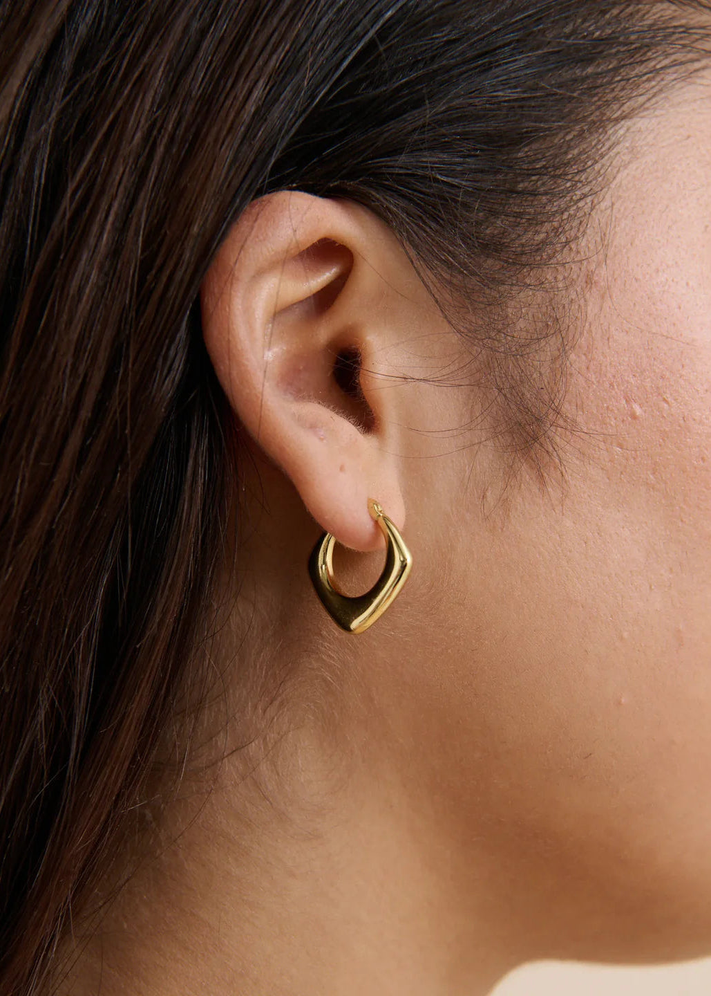 ERICA Diamond 18K Gold Plated Earrings