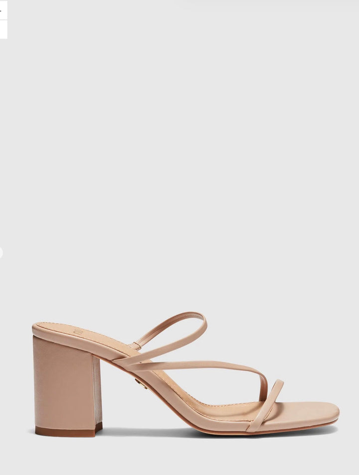 NOVO Nata Block Heels Nude