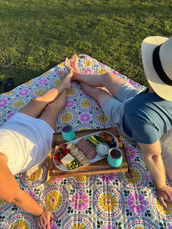 Saltwater Lemoncello Blush Picnic Rug