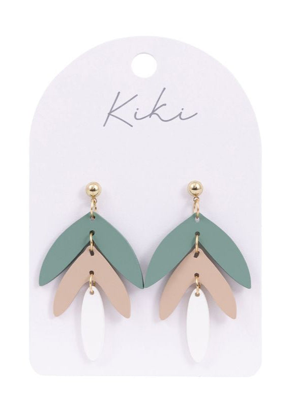 KiKi Green Leaves Earrings