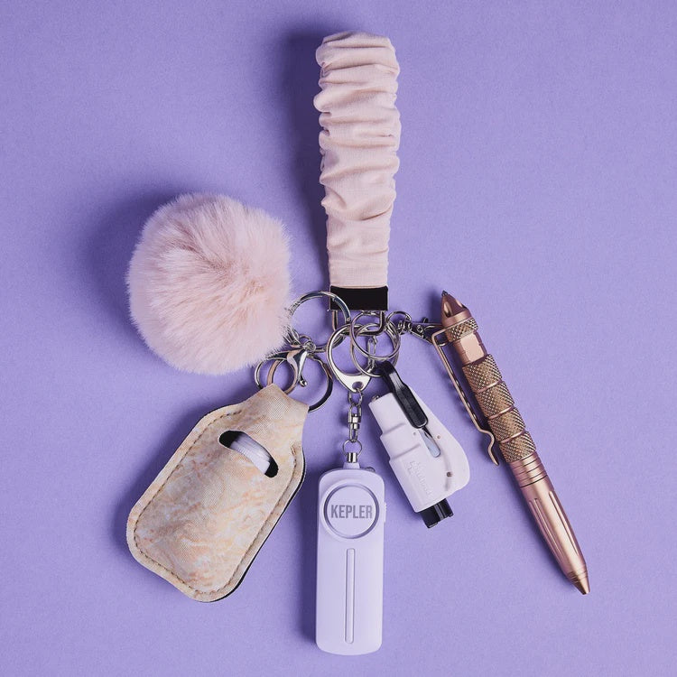 KEPLER Safety Keychain I Sandy Glow Scrunchie