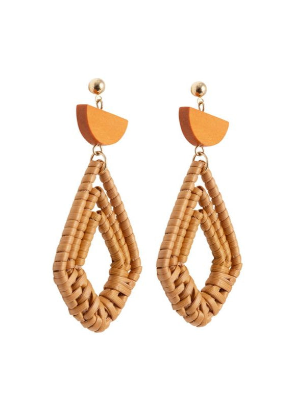 KiKi Boho Rattan Earrings