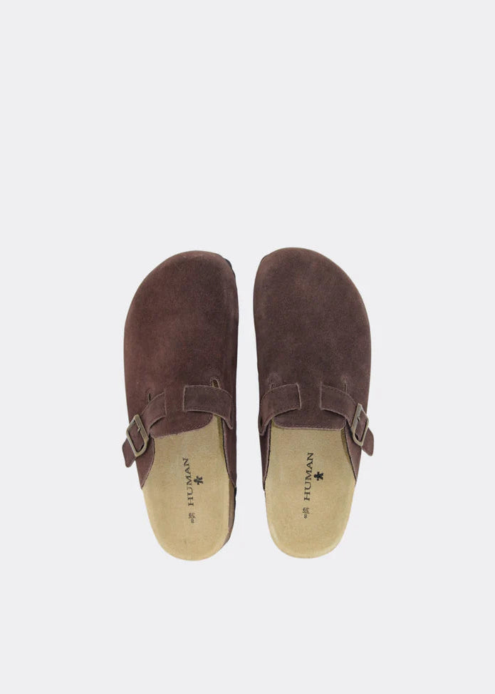 Lara Slide - Chocolate Suede