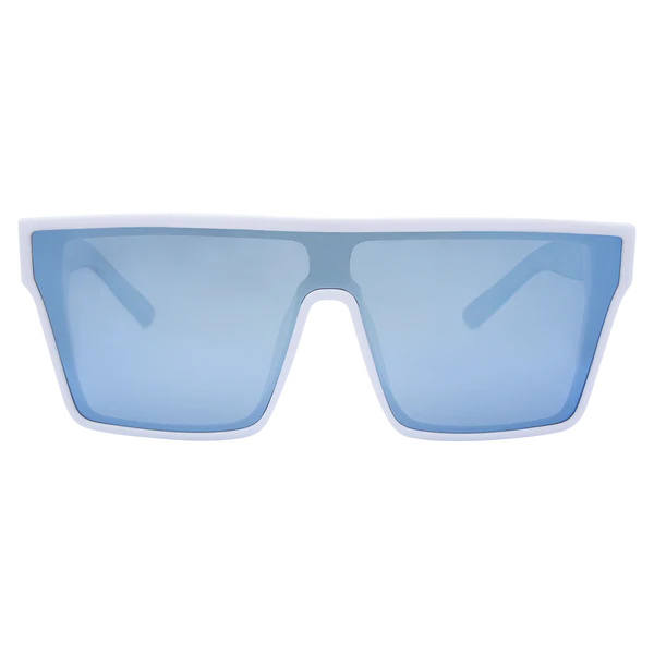 LOOSE CANNON White - Blue Flash Mirror Sunglasses