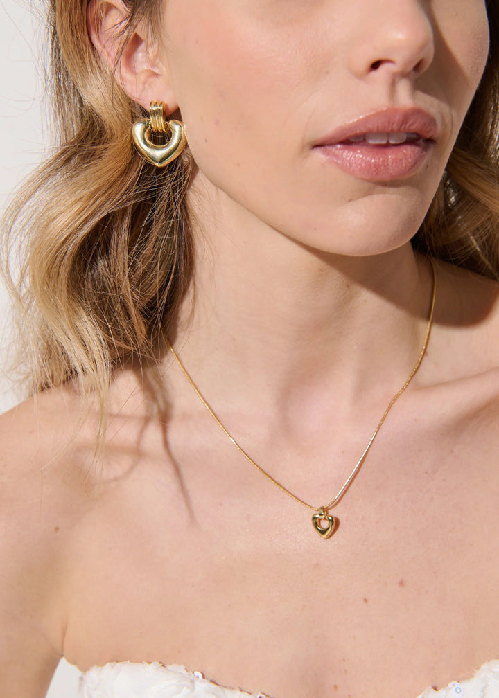 TANIA Heart 18K Gold Plated Necklace
