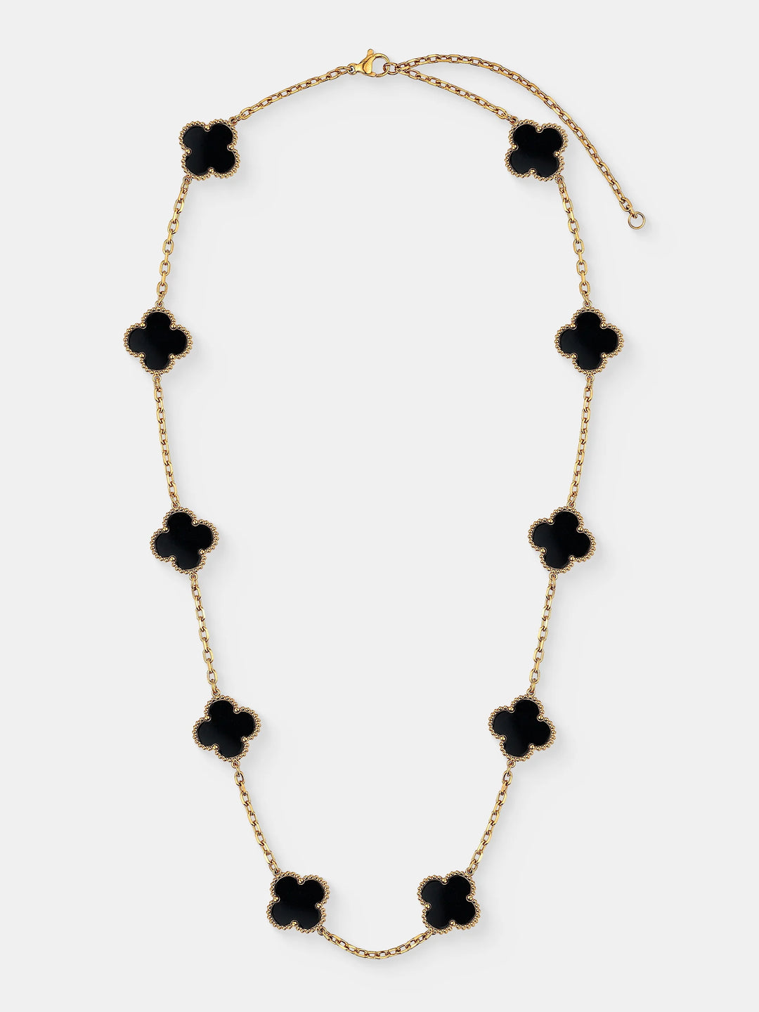 CHARLOTTE 18K Gold Plated Necklace Black
