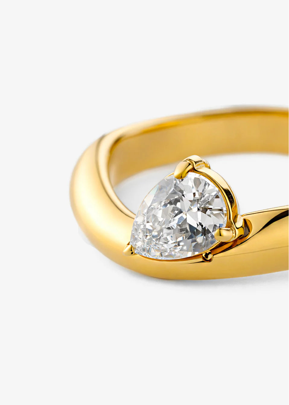 MONET Crystal 18K Gold Plated Ring