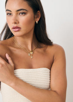 SELENE STARFISH 18K GOLD PLATED NECKLACE