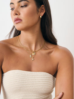 DELPHINE 18K GOLD PLATED NECKLACE