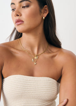 DELPHINE 18K GOLD PLATED NECKLACE