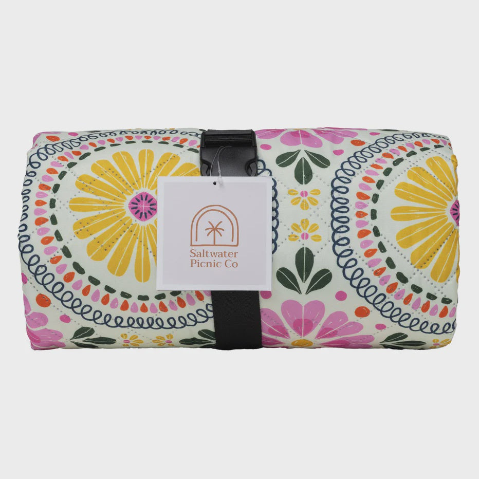 Saltwater Lemoncello Blush Picnic Rug