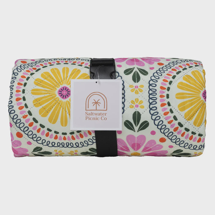 Saltwater Lemoncello Blush Picnic Rug