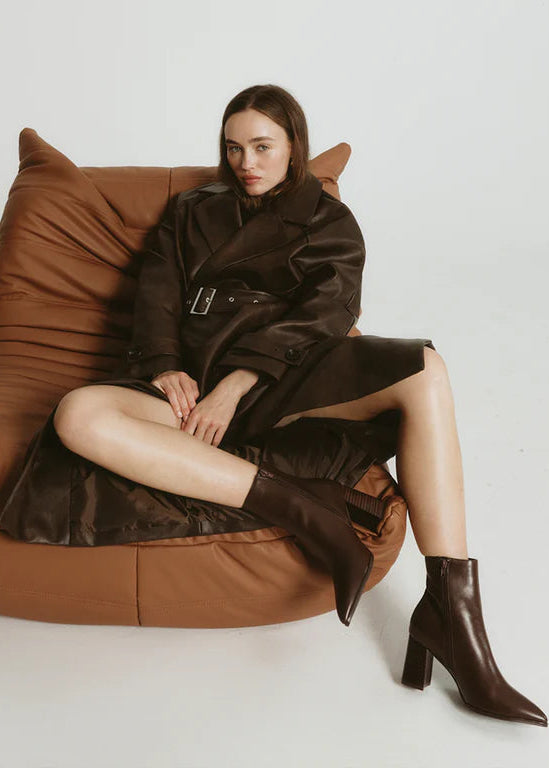 Maxine Ankle Boots Chocolate Brown