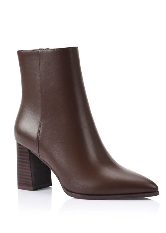 Maxine Ankle Boots Chocolate Brown