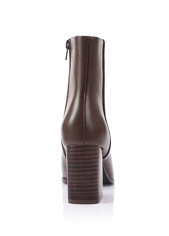Maxine Ankle Boots Chocolate Brown