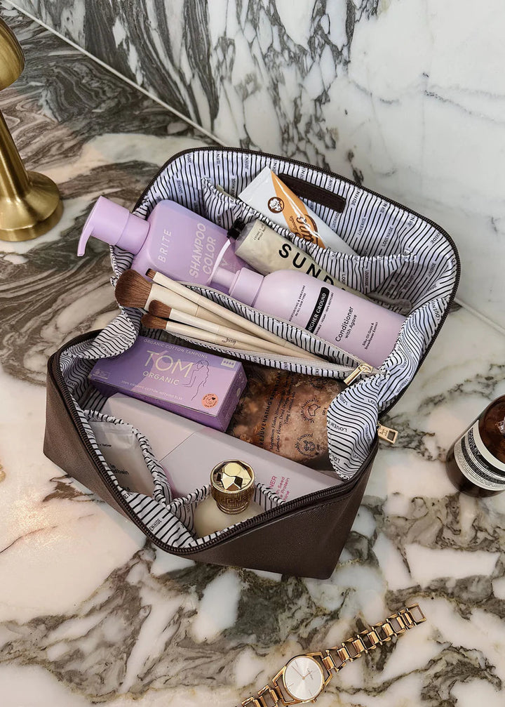 Orion Overnight Cosmetic Case Chocolate