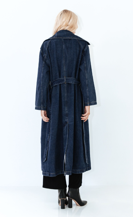 Fixated Denim Trench