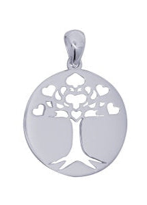 S/S 20mm Round ‘Tree Of Life’ Pendant