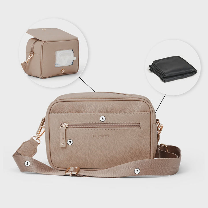 Harper Cross Body Bag Natural Pebble