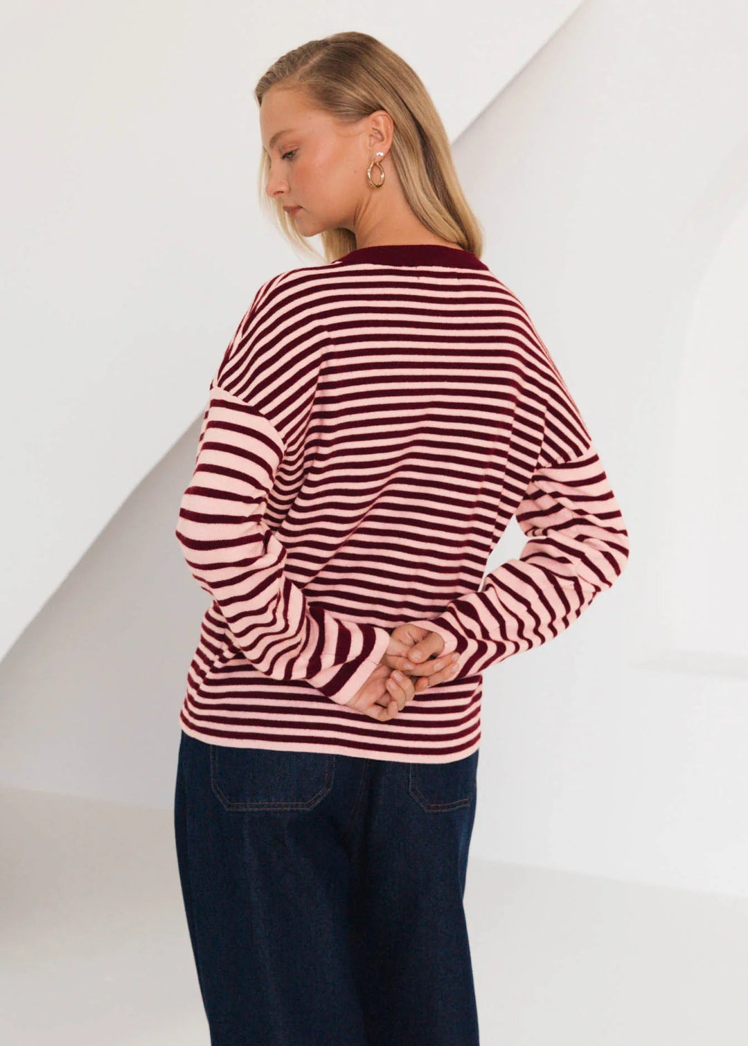 Rebecca Stripe Knit Top