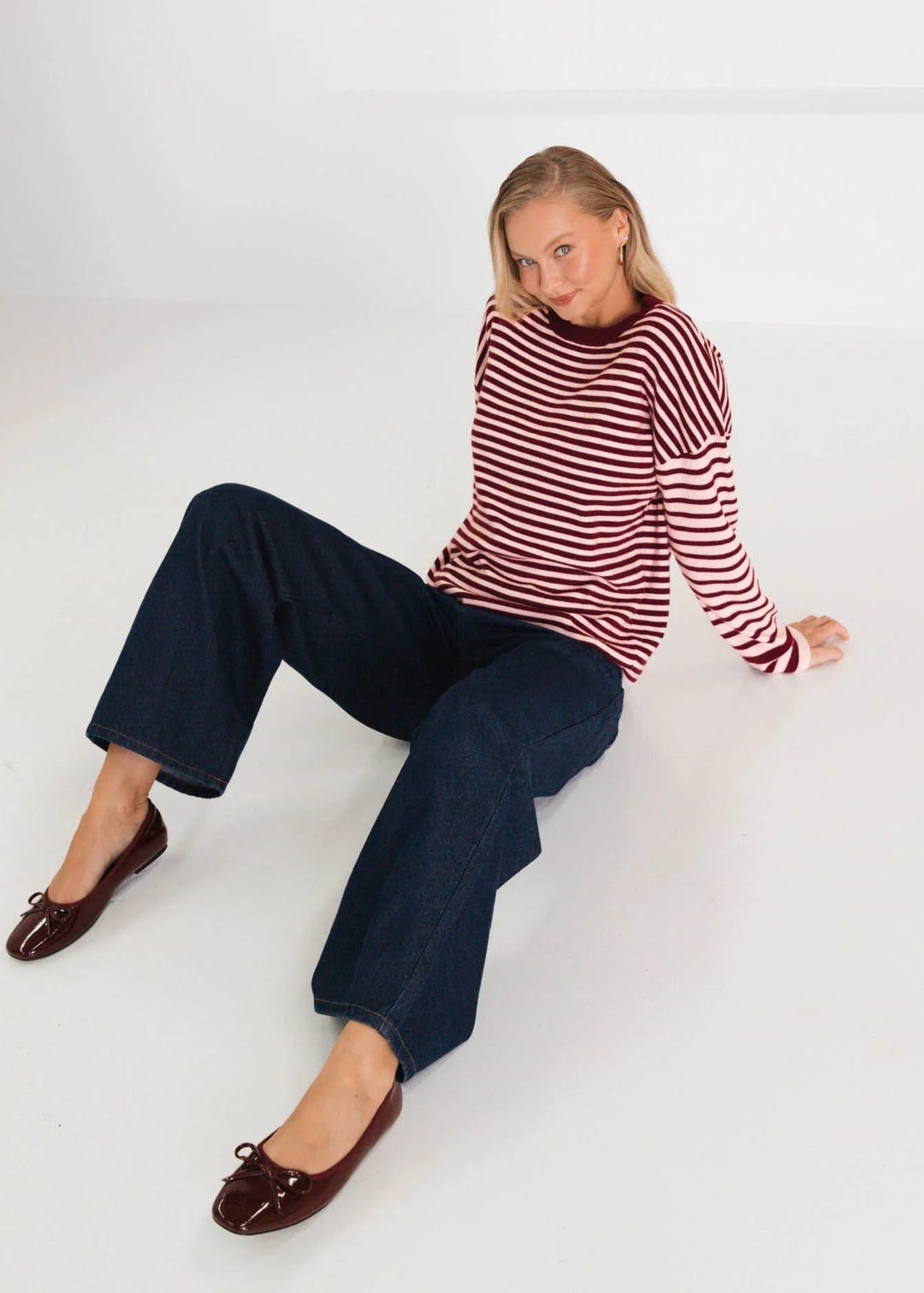 Rebecca Stripe Knit Top