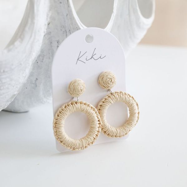 Kiki Natural Circle Earrings