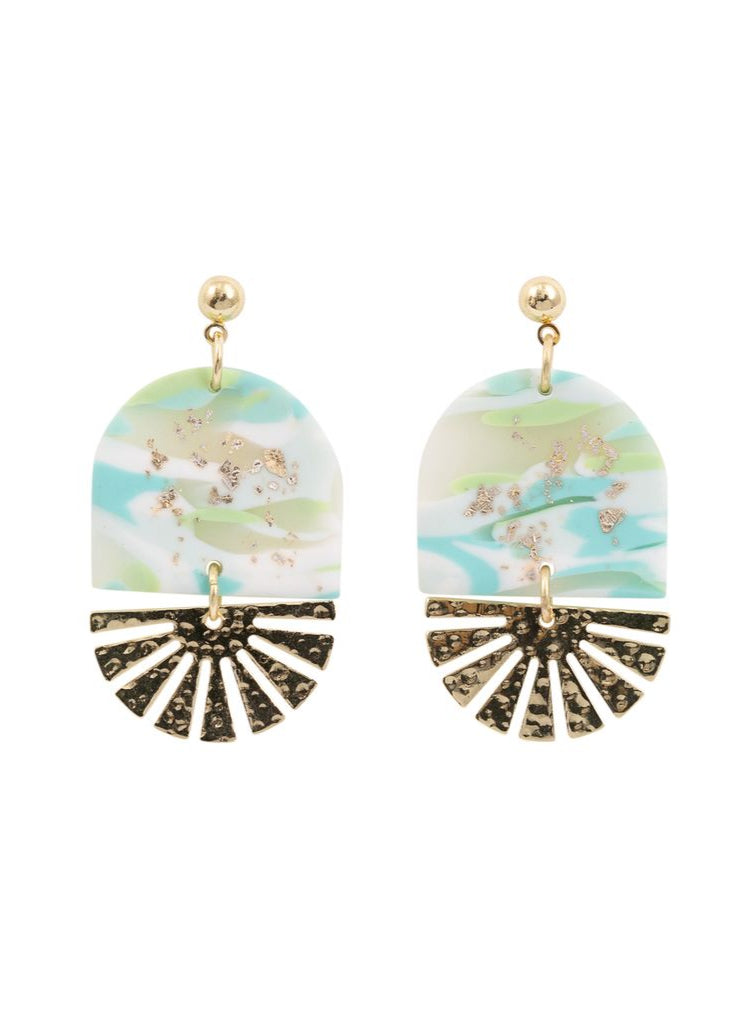 KiKi Aqua Shimmer Earrings
