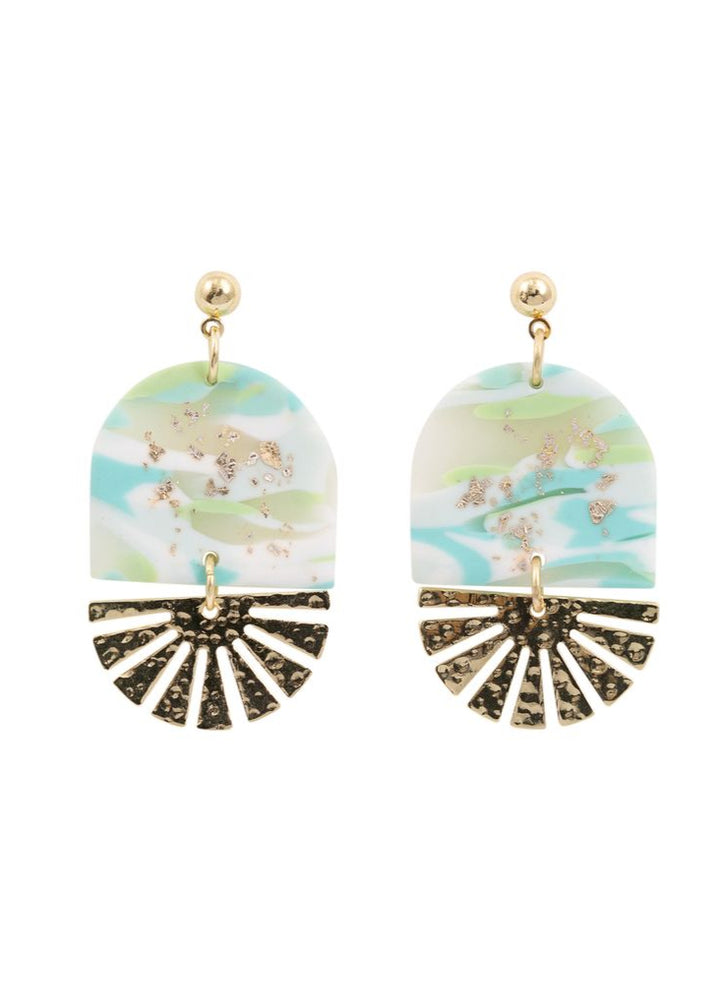 KiKi Aqua Shimmer Earrings