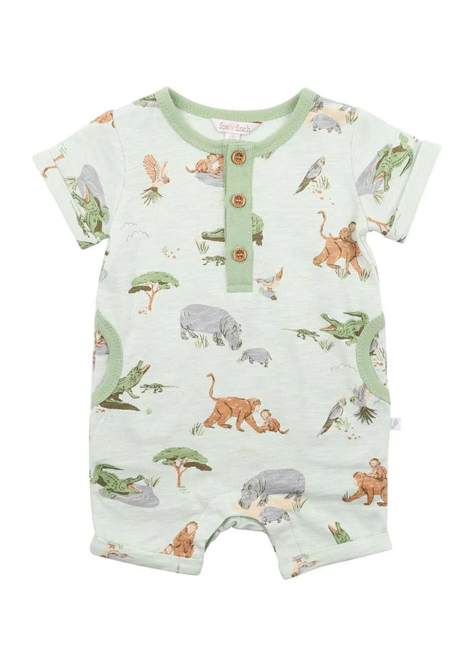 The Waterhole Print SS Romper
