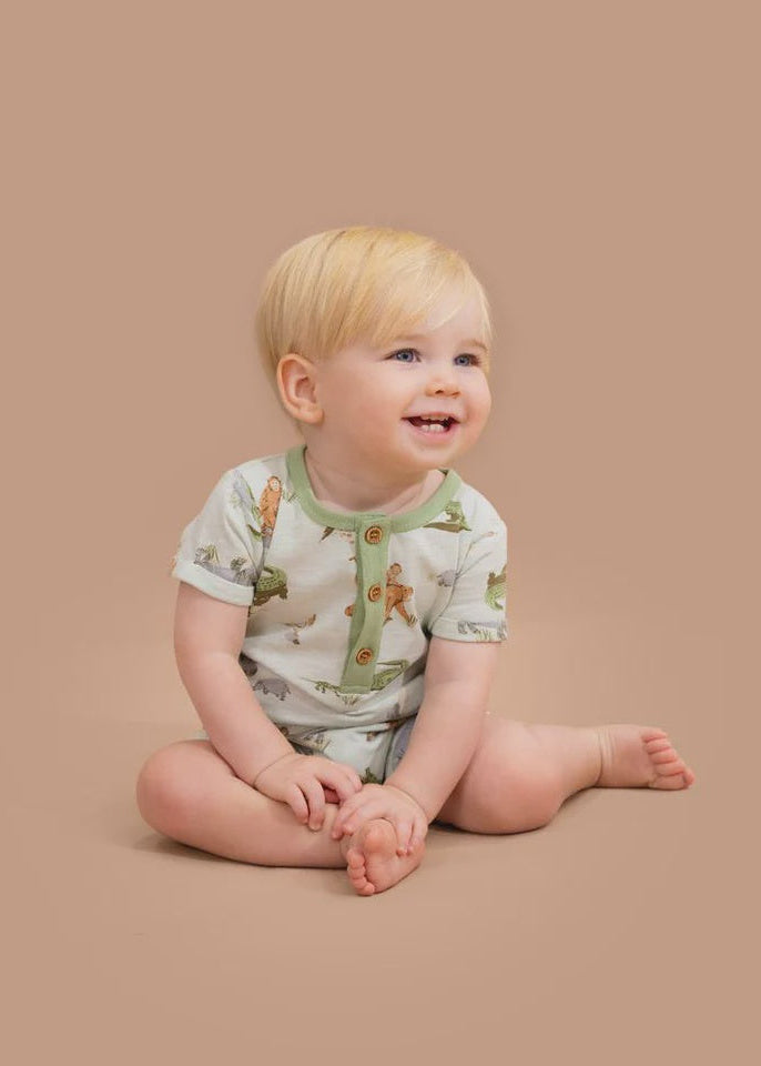 The Waterhole Print SS Romper