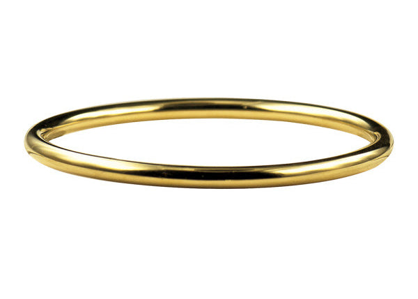 ST Steel Gold IP 4.50mm Round Bangle