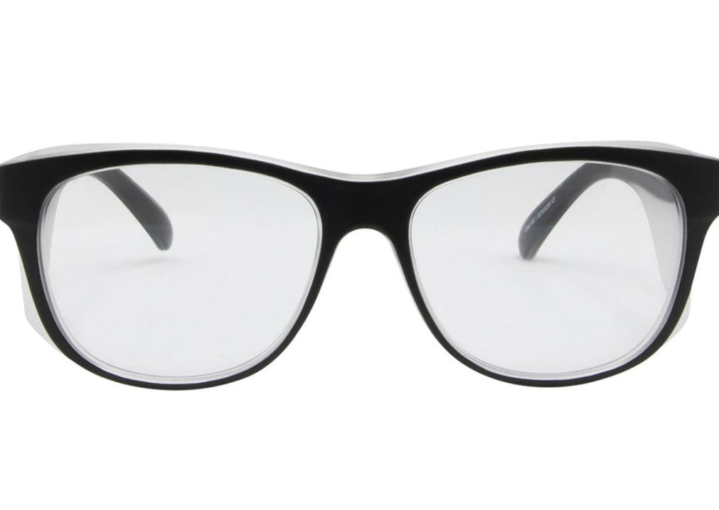 SIN Safe & Sound Safety Glasses  Matt Black Clear