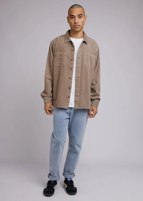 Jameson Cord Shirt Tan