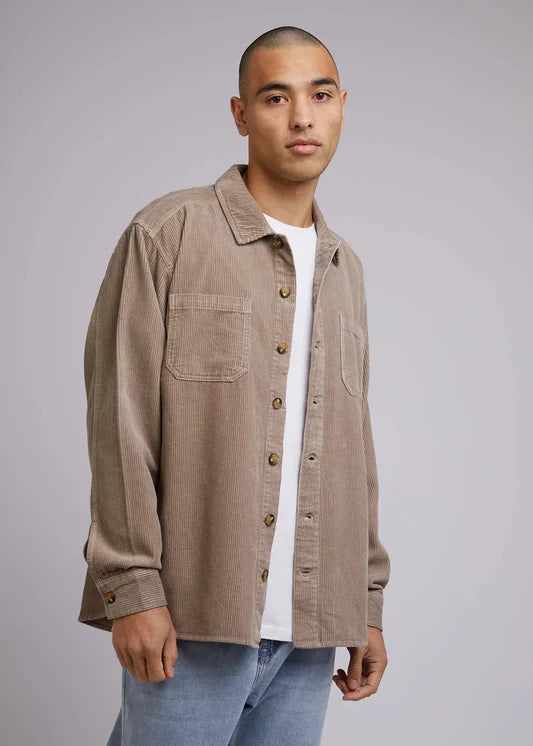 Jameson Cord Shirt Tan