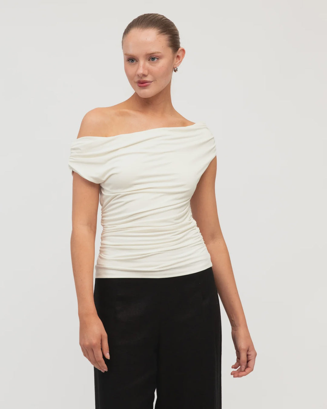 Jasmine Off the Shoulder Top Ivory