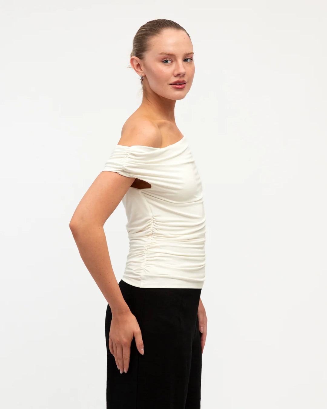 Jasmine Off the Shoulder Top Ivory